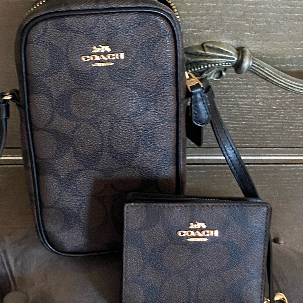 Chocolate Coach Crossbody